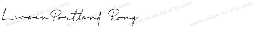 LiveinPortland Roug字体转换
